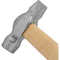 Слесарный молоток Без бренда 400 г,круглый боек,деревянная ручка 10239