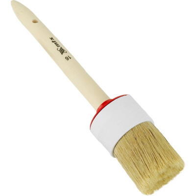 Круглая кисть MTX №16, натуральная щетина, деревянная ручка// 82086