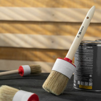 Круглая кисть MTX №16, натуральная щетина, деревянная ручка// 82086