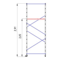 Алюминиевая вышка-тура Алюмет Серия Техно 4207