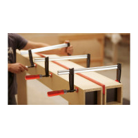 Струбцина BESSEY из ковкого чугуна 1500/120, усилие 5.5 кН, с деревянной рукояткой BE-DUO65-8