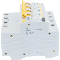 Автоматический выключатель дифференциального тока IEK 4п 6.5мод. C 40A 30mA тип AC 4.5kA АД-14 ИЭК MAD10-4-040-C-030