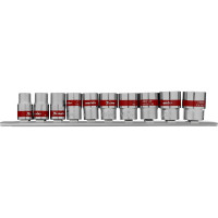 Набор торцевых головок (12-гранные; 3/8"; 9-19 мм; 10 шт.) MATRIX 13595