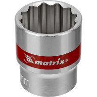 Набор торцевых головок (12-гранные; 3/8"; 9-19 мм; 10 шт.) MATRIX 13595