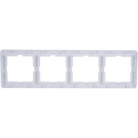 Четырехместная рамка, белая Systeme Electric СП W59 SchEКД-4-18 KD-4-18