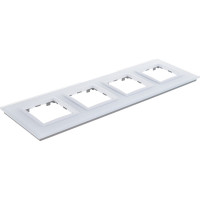 Четырехместная рамка, белая Systeme Electric СП W59 SchEКД-4-18 KD-4-18