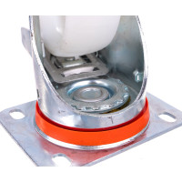 Колесо с вращающейся опорой, пластиной крепления и передним тормозом (150 мм; 300 кг) Tellure rota 686804