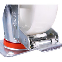 Колесо с вращающейся опорой, пластиной крепления и передним тормозом (150 мм; 300 кг) Tellure rota 686804