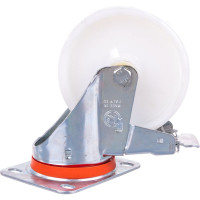 Колесо с вращающейся опорой, пластиной крепления и передним тормозом (150 мм; 300 кг) Tellure rota 686804