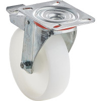 Колесо с вращающейся опорой, пластиной крепления и передним тормозом (150 мм; 300 кг) Tellure rota 686804