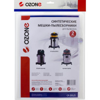 Мешок-пылесборник clean pro синтетический 2 шт. (до 36 л) OZONE CP-231/2