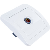 Телевизионная розетка, белая Makel Mimoza 12007