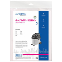 Мешок-пылесборник синтетический (5 шт) для промышленных пылесосов до 22 литров EURO Clean EUR-217/5