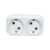 Блок на 2 гнезда TDM ELECTRIC 2П б/з плоский 6А 250B SQ1806-0025