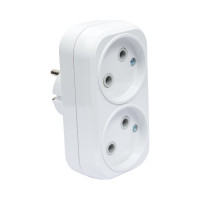 Блок на 2 гнезда TDM ELECTRIC 2П б/з плоский 6А 250B SQ1806-0025