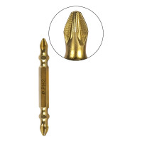 Бита двусторонняя PH2-PH2 Эксперт (1 шт; 65 мм) ПРАКТИКА 037-121