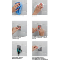 Хромированный крючок на силиконовом креплении СИЛА Ф10 см СЕРЕБРО, до 2,5 кг СПЕЦ Б0002532