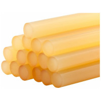 Клей желтый, прозрачный (16 шт; 11х200 мм) для клеевого пистолета ПРАКТИКА 641-657