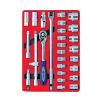 Набор торцевых головок 1/2" с принадлежностями 28шт МАСТАК 5-004228