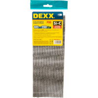Сетка шлифовальная абразивная, водостойкая (3 листа; 105х280 мм; Р80) DEXX 35550-080_z01