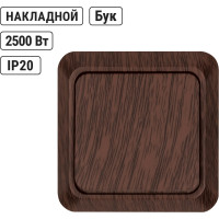 Одноклавишный выключатель TDM ELECTRIC открытой установки 10А бук Ладога SQ1801-0027