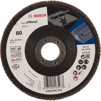 Круг лепестковый для УШМ (125 мм; К80) Bosch 2.608.606.924