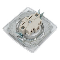 Розетка, белая 2П 10А 250В TDM ELECTRIC Онега SQ1805-0015