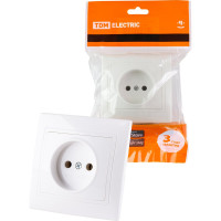 Розетка, белая 2П 10А 250В TDM ELECTRIC Таймыр SQ1814-0011