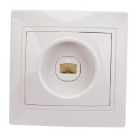 Телефонная розетка, белая RJ11 TDM ELECTRIC Таймыр SQ1814-0020