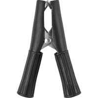 Зажим для проводов (крокодил) ЗКИ 30А TDM ELECTRIC 75мм в изоляции черный упаковка 10 штук SQ0541-0016