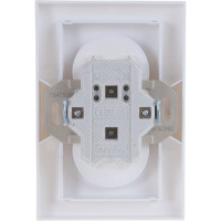 Двойная розетка без заземления, с защитными шторками, белая UNIVersal Бриллиант 7947526