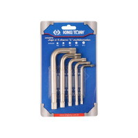 Набор Г-образных ключей (SPLINE, M5-M12, 5 предметов) KING TONY 20505PR01