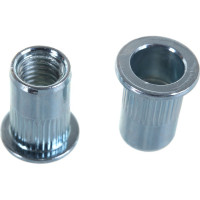 Заклепка с внутренней резьбой цилиндрический бортик Kenner Белый цинк м8х1,25х18 350шт зрц8