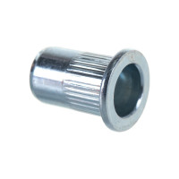 Заклепка с внутренней резьбой цилиндрический бортик Kenner Белый цинк м8х1,25х18 350шт зрц8