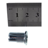 Заклепка с внутренней резьбой цилиндрический бортик Kenner Белый цинк м8х1,25х18 350шт зрц8