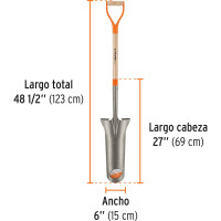Дренажная лопата TRUPER дерев. ручка REР-16 17251