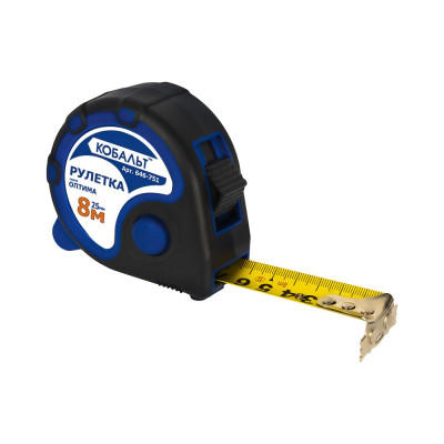 Рулетка Оптима (8м x 25мм) КОБАЛЬТ 646-751