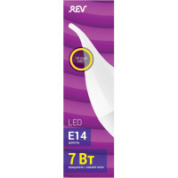 Светодиодная лампа REV, LED FC37 Е14 7W, 2700K, теплый свет 32351 8