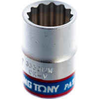 Торцевая стандартная двенадцатигранная головка 3/8", 12мм KING TONY 333012M