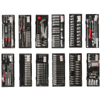 Инструментальная тележка с набором инструментов 8 секций 496 предметов JTC-5641+496