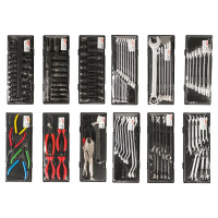 Инструментальная тележка с набором инструментов 8 секций 496 предметов JTC-5641+496