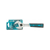 Разводной ключ GROSS 200 мм CrV, двухкомпонентная ручка 15561