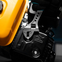 Разводной ключ GROSS 200 мм CrV, двухкомпонентная ручка 15561