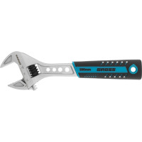 Разводной ключ GROSS 200 мм CrV, двухкомпонентная ручка 15561