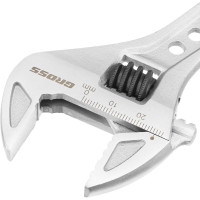 Разводной ключ GROSS 200 мм CrV, двухкомпонентная ручка 15561