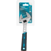 Разводной ключ GROSS 200 мм CrV, двухкомпонентная ручка 15561