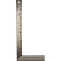 Столярный угольник 400мм, нерж.сталь, алюминиевое основание КОБАЛЬТ 243-622