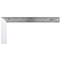 Столярный угольник 400мм, нерж.сталь, алюминиевое основание КОБАЛЬТ 243-622