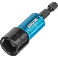 Набор бит с торцевыми головками (8, 10, 12, 13 мм, S2, магнит. Nut-Driver) Gross 11627