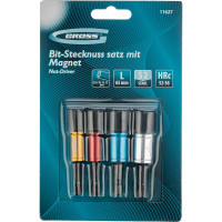 Набор бит с торцевыми головками (8, 10, 12, 13 мм, S2, магнит. Nut-Driver) Gross 11627
